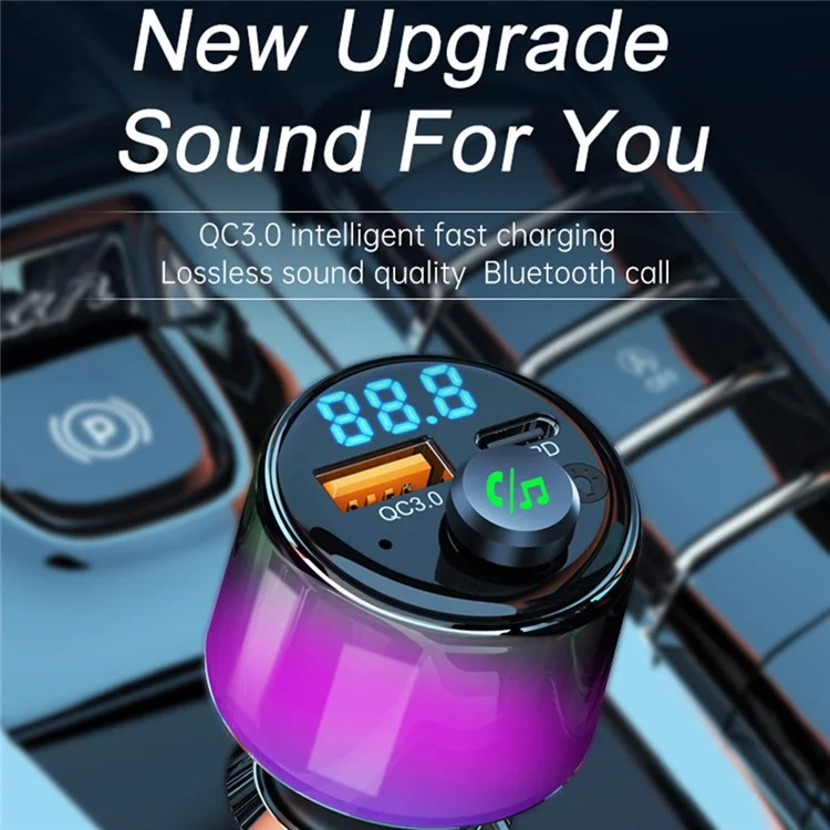 BC90 Car FM MP3 Player Bluetooth Transmitter PD 30W + QC 18W Fast Charging Charger with Ambient Light

Trasmettitore FM MP3 per auto BC90 con Bluetooth, caricatore PD da 30W + caricatore QC da 18W con ricarica rapida e luce ambiente