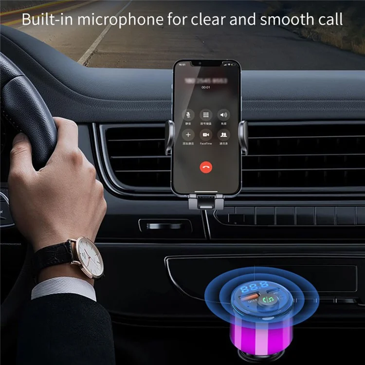 BC90 Car FM MP3 Player Bluetooth Transmitter PD 30W + QC 18W Fast Charging Charger with Ambient Light

Trasmettitore FM MP3 per auto BC90 con Bluetooth, caricatore PD da 30W + caricatore QC da 18W con ricarica rapida e luce ambiente