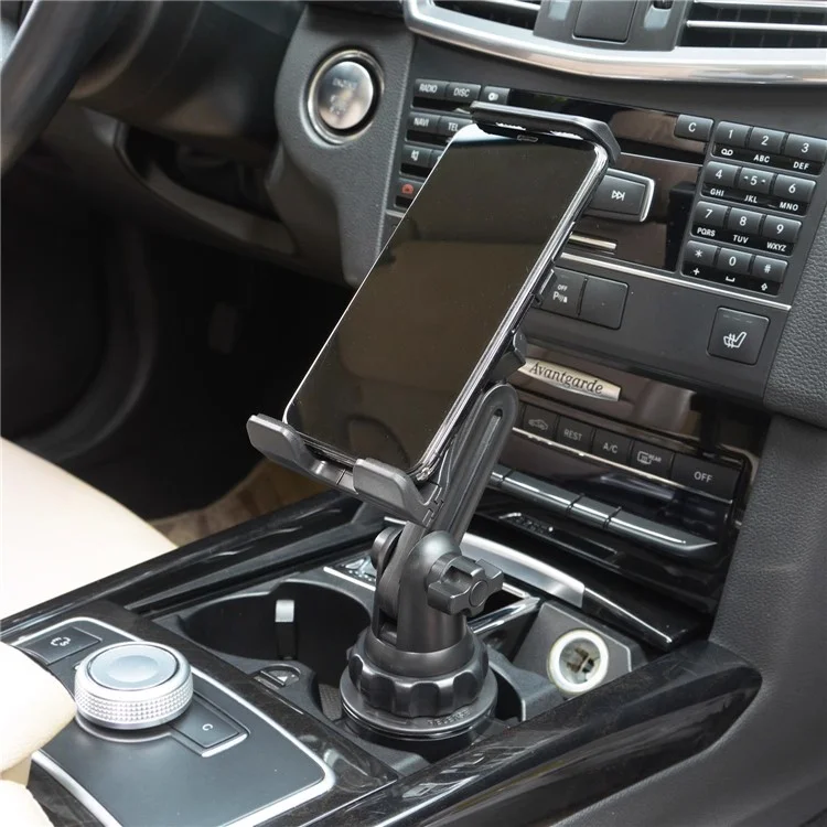 2 In 1 360 Degree Rotating Car Cup Holder Mount Phone Bracket Tablet Stand