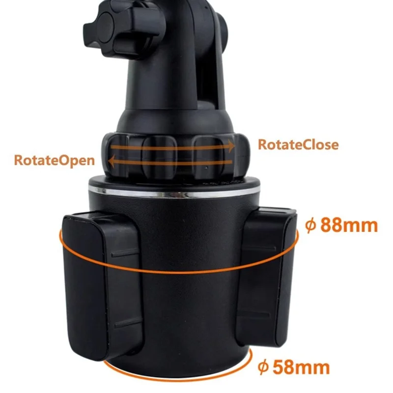 Car Cup Holder Tablet Mount 360 Degree Rotatable Magnetic Cell Phone Holder Bracket