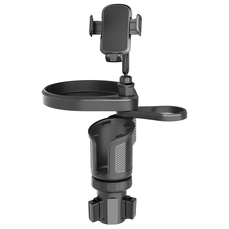 Multifunction Car Cup Holder Food Tray 360 Degree Rotation Mobile Phone Mount Bracket