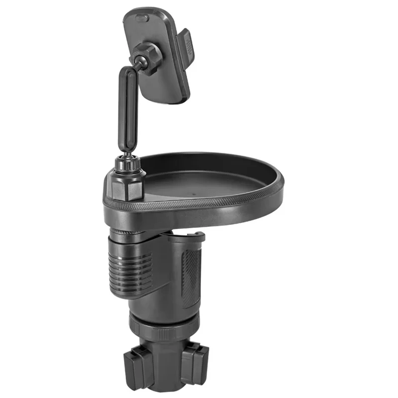 Multifunction Car Cup Holder Food Tray 360 Degree Rotation Mobile Phone Mount Bracket