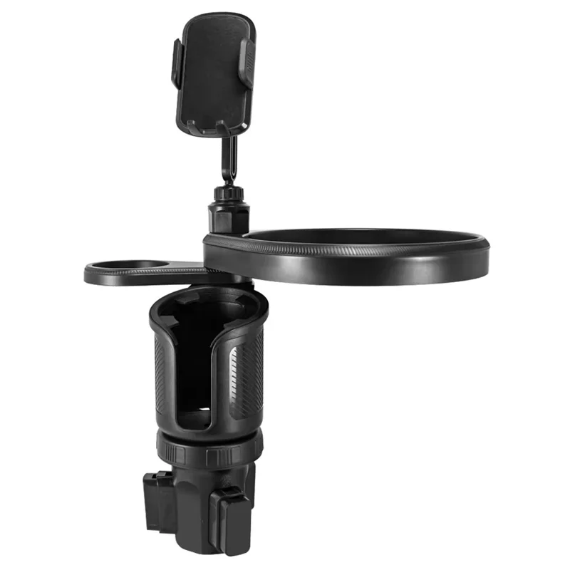 Multifunction Car Cup Holder Food Tray 360 Degree Rotation Mobile Phone Mount Bracket