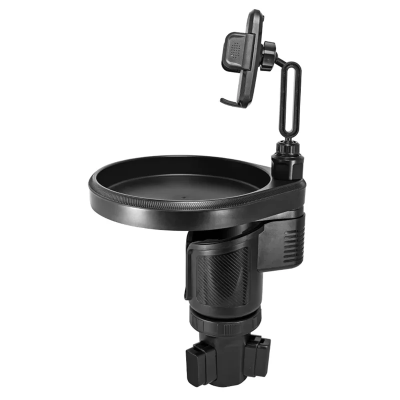 Multifunction Car Cup Holder Food Tray 360 Degree Rotation Mobile Phone Mount Bracket