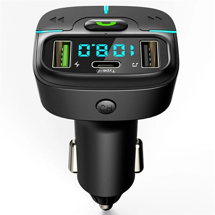 GZ03 Kfz-Bluetooth-MP3-Player FM-Transmitter mit Autoladegerät LED-Spannungsanzeige Verlustfreie Audioqualität
