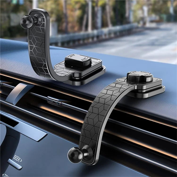 CH20 Magnetic Car Dashboard Phone Holder with 360 Degree Rotatable Base Flexible Bending Arm Cellphone Bracket