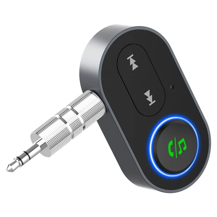 BR10 Car Bluetooth 5.0 Adaptador de 3.5 mm Aux Audio Música Receptor Inalámbrico Adaptador de Llamadas Manos Libres