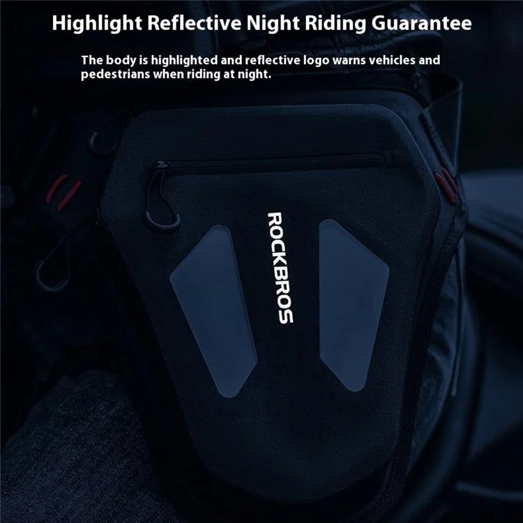 ROCKBROS 3017001801 / AS-081-1 Motorcycle Rider Leg Bag Unisex Waist Pack Crossbody Chest Bag