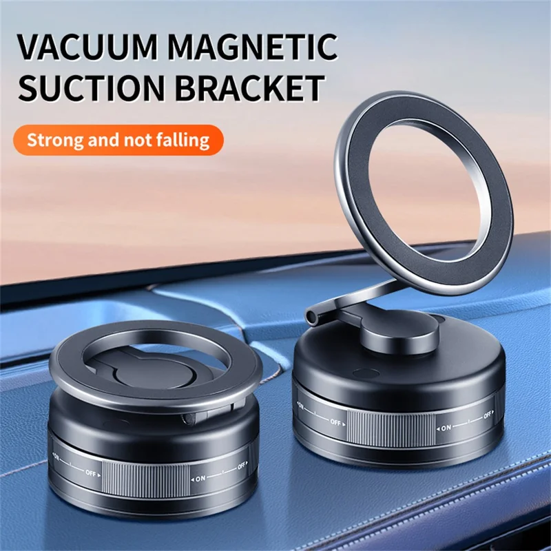 S11 Dashboard Magnetic Car Phone Holder 360° Rotation Foldable Alloy Mobile Phone Mount