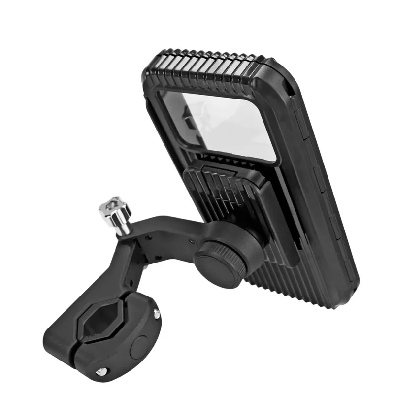 Bike Phone Mount Waterproof Case Motorcycle Bicycle Electric Scooter Rotatable IPX4 Cellphone Holder