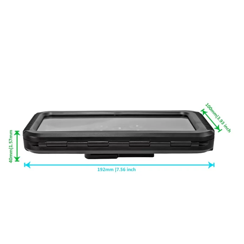 Bike Phone Mount Waterproof Case Motorcycle Bicycle Electric Scooter Rotatable IPX4 Cellphone Holder
