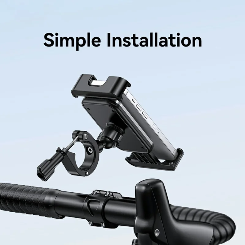 USAMS ZJ082 Bike Motorcycle Universal Phone Mount Holder Handlebar Rearview Mirror Bracket