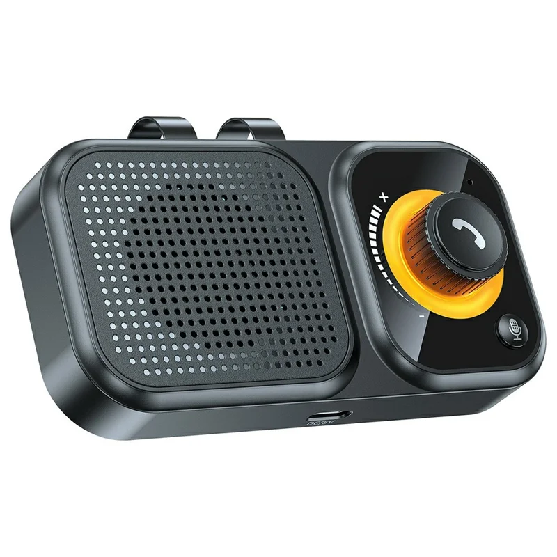 Bluetooth-compatible 5.4 Car Handsfree Speaker Intelligent Clip Music Player Auto Power On