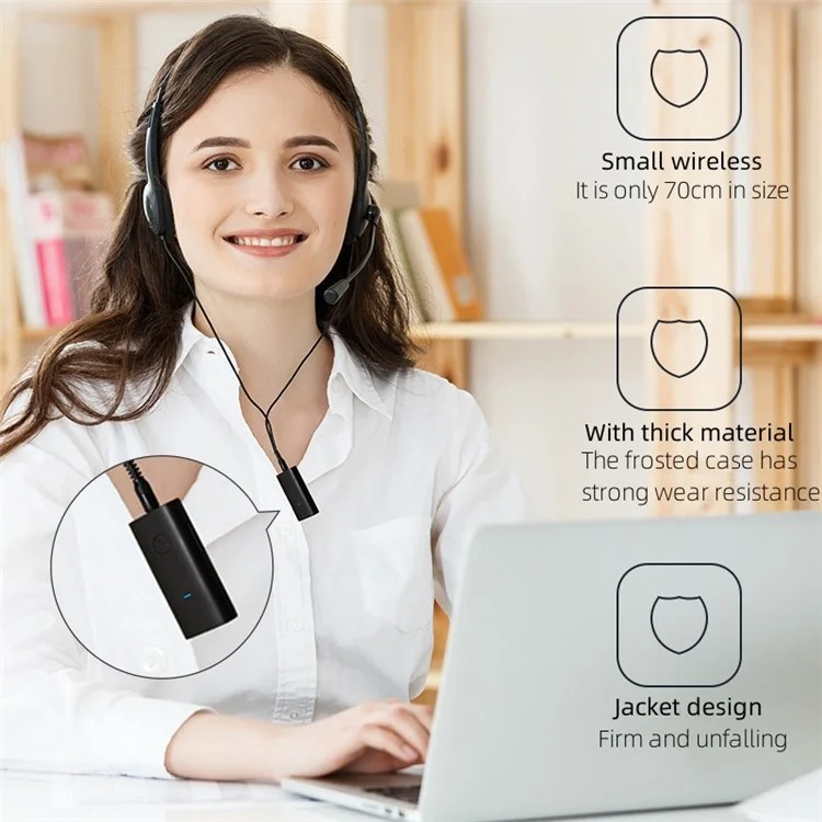 Receptor HQ-S80 Bluetooth 5.1 Con Control de Volumen de Ranura de Tarjeta TF de 3.5 mm Salida Aux Para Disfrutar de Hifi Clear Sound