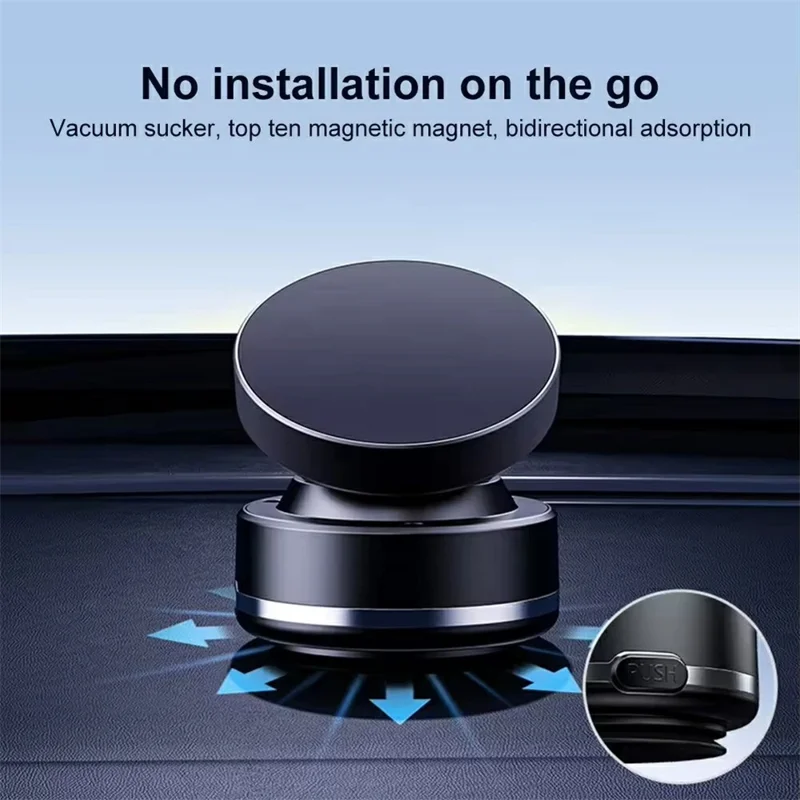 X95 Magnetic Vacuum Suction Cup Phone Mount Car Dashboard Windshield Navigation Bracket