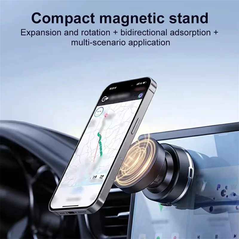 X95 Magnetic Vacuum Suction Cup Phone Mount Car Dashboard Windshield Navigation Bracket