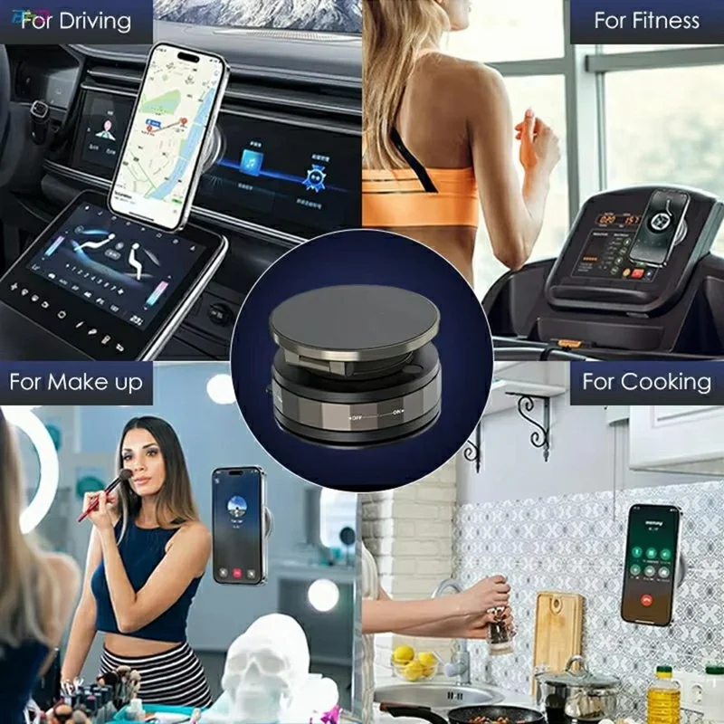 T30 Car Dashboard Magnetic Phone Holder 360 Degree Rotation Vacuum Suction Cup Bracket