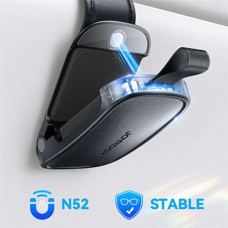 Suporte de Óculos de Sol JOYROOM JR-ZS511 para Quebra-Sol de Carro - Organizador de Óculos com Clipe Magnético