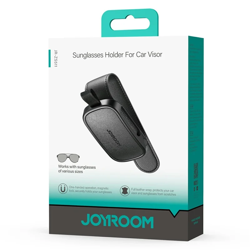 Suporte de Óculos de Sol JOYROOM JR-ZS511 para Quebra-Sol de Carro - Organizador de Óculos com Clipe Magnético