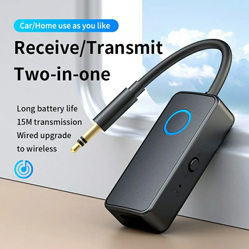 M30 2 In 1 Bluetooth-compatible 5.4 Audio Receiver Transmitter for Car TV AUX Stereo Wireless Adapter