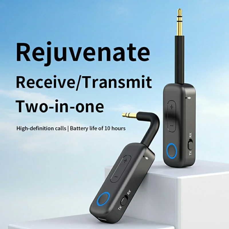 M33 2 In 1 Bluetooth-compatible 5.4 Receiver Transmitter for Car AUX TV Wireless Audio Adapter
