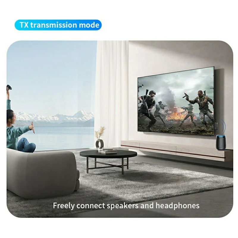 M33 2 In 1 Bluetooth-compatible 5.4 Receiver Transmitter for Car AUX TV Wireless Audio Adapter