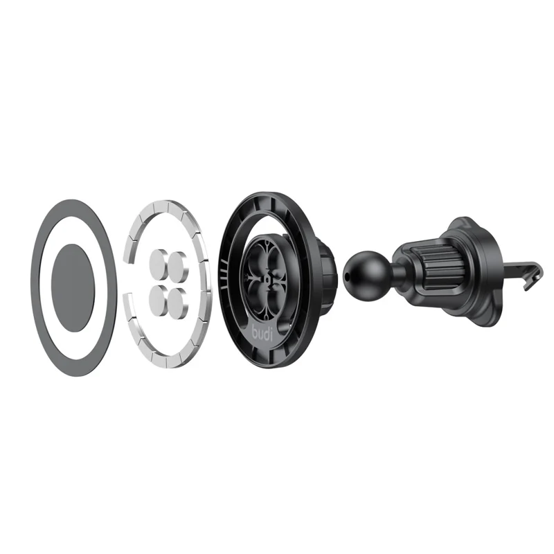 BUDI CM588B Car Air Vent Magnetic Phone Mount 360 Degree Rotation Cellphone Bracket