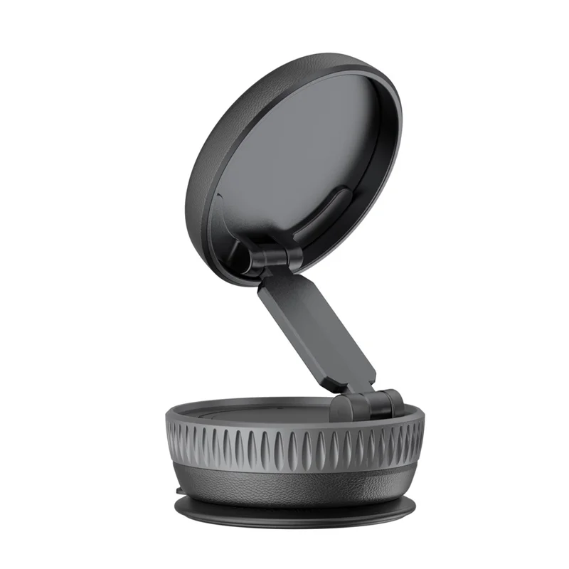 BUDI CM592B Suction Cup Base Cellphone Bracket 2-Stage Foldable Car Magnetic Mount Phone Stand