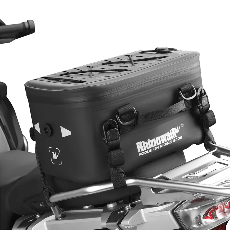 RHINOWALK MFT2306BK 16L Waterproof Side Case Expansion Bag Motorcycle Tail Bag Thermal Insulation with UFO Quick-Release Buckle