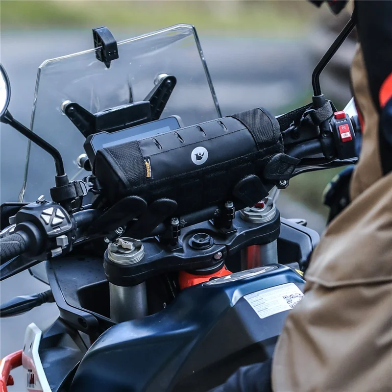 RHINOWALK MJX2010 Motorcycle Handlebar Bag Front Storage Pouch Phone Holder Crossbody Bag for Outdoor