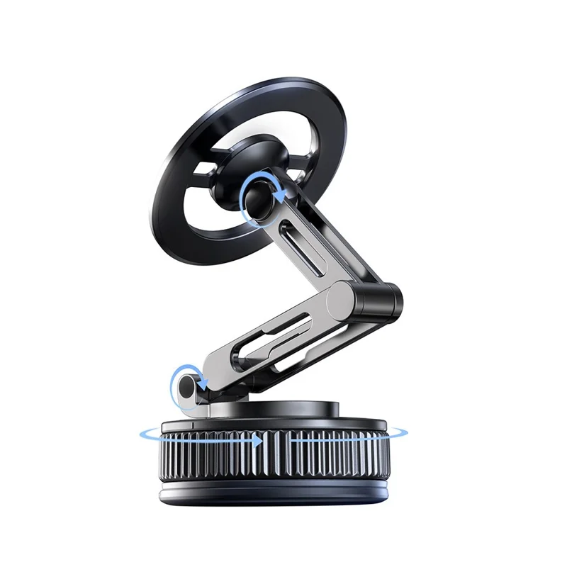 USAMS ZJ087 3-Axis Foldable Cellphone Bracket Vacuum Suction Mount Car Magnetic Phone Holder