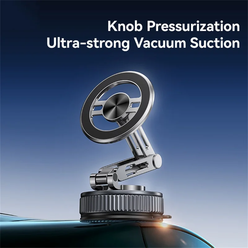 USAMS ZJ087 3-Axis Foldable Cellphone Bracket Vacuum Suction Mount Car Magnetic Phone Holder