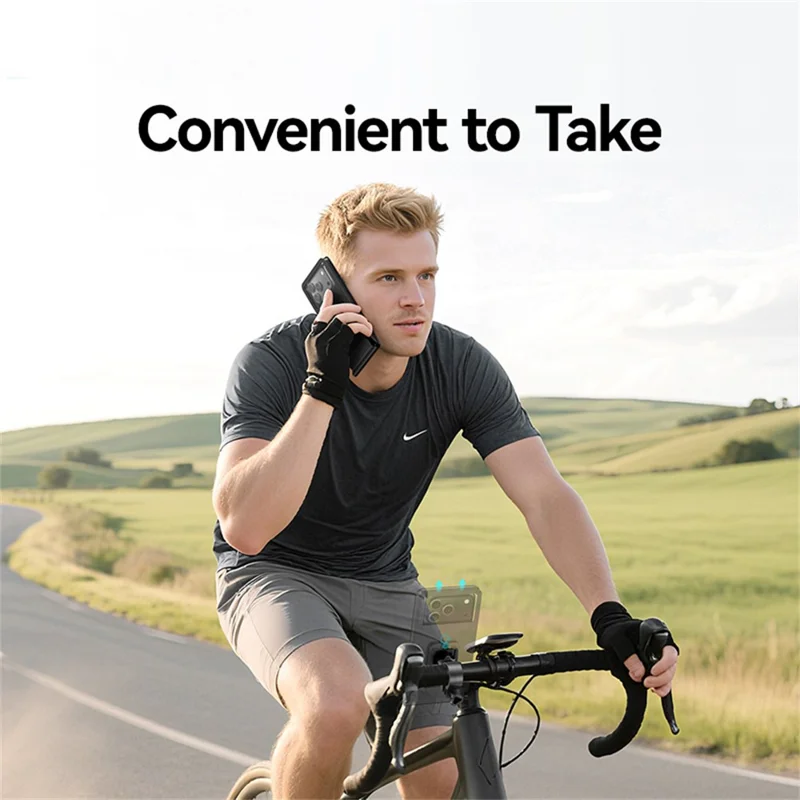 USAMS ZJ083 Waterproof Cycling Phone Holder Bike Handlebar Mount Touch Screen Compatible Phone Pouch