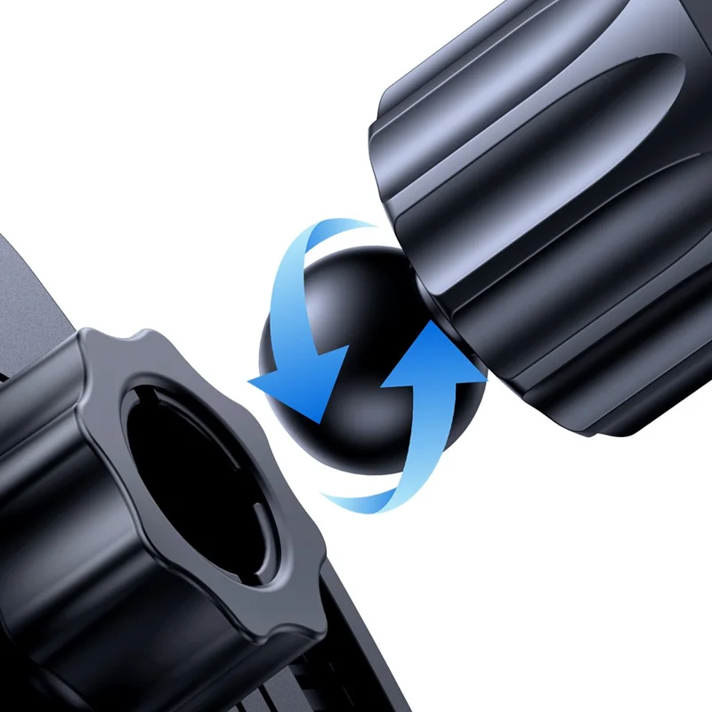 USAMS ZJ085 Air Vent Car Phone Holder One Touch Lock Release Rotating Phone Mount with Alloy Hook