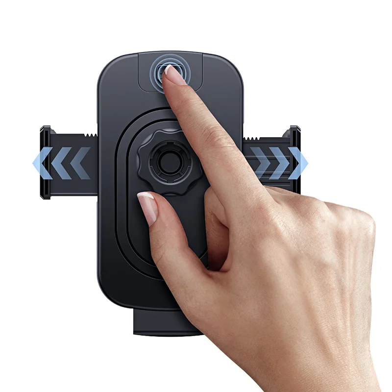 USAMS ZJ085 Air Vent Car Phone Holder One Touch Lock Release Rotating Phone Mount with Alloy Hook