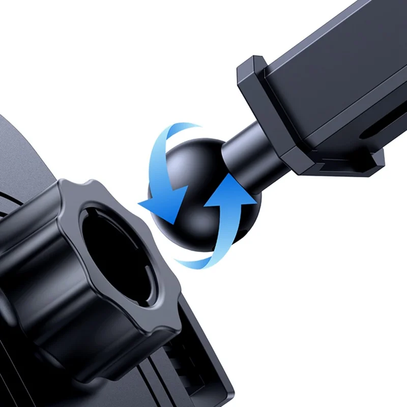 USAMS ZJ086 Car Dashboard Phone Mount One-Touch Release Rotating Phone Holder Support Horizontal / Vertical Views