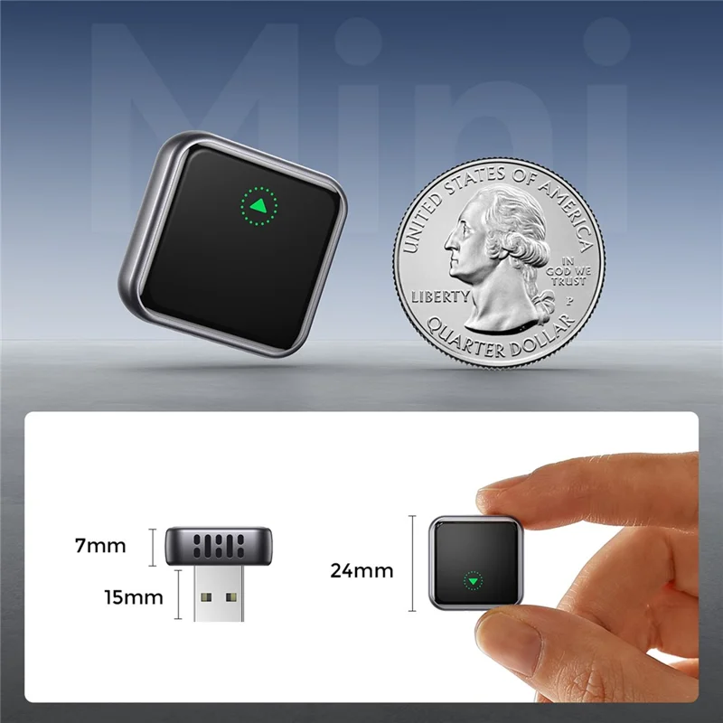 Adaptateur JOYROOM JR-CP3 2 en 1 sans fil CarPlay Android Auto, Dongle USB-A à connexion automatique rapide - Noir