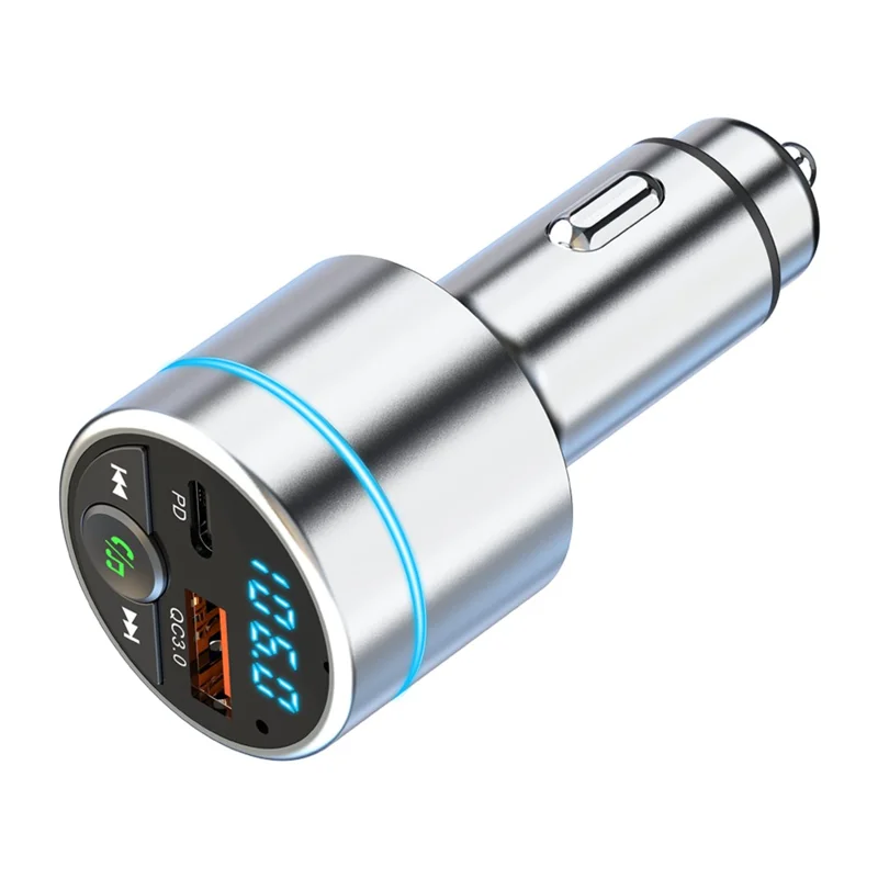 Car FM Transmitter Bluetooth-compatible 5.3 PD 20W QC3.0 18W Fast Charger Supports Hands-Free Call