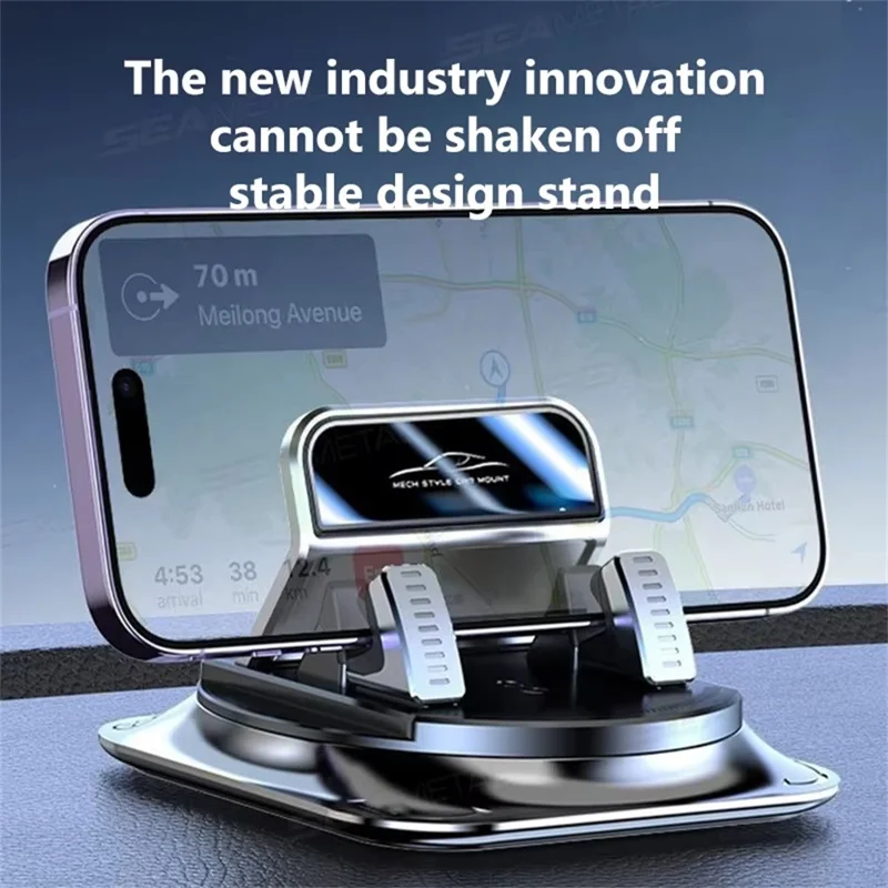 Auto-Dashboard-Halterung Handy-Stativ mit automatischer Verriegelung 360-Grad-Drehung, rutschfester Handyhalter