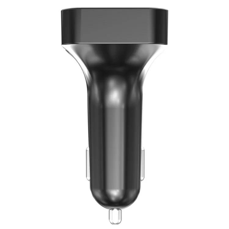 F18 Chamada Bluetooth Mãos-Livres Leitor de Música MP3 Luz LED Colorida Tipo-C + Carregador Duplo USB para Carro Transmissor FM Unidade USB / Cartão TF 