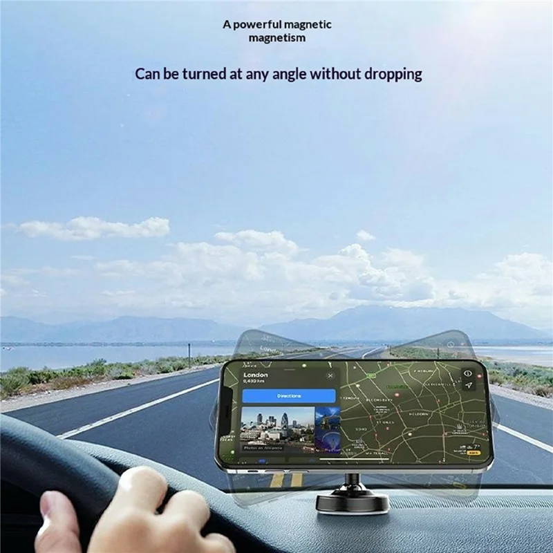 Supporto Magnetico per Telefono Auto Mini LDNIO MG08 con Rotazione a 360° Supporto Universale da Auto e da Tavolo - Nero