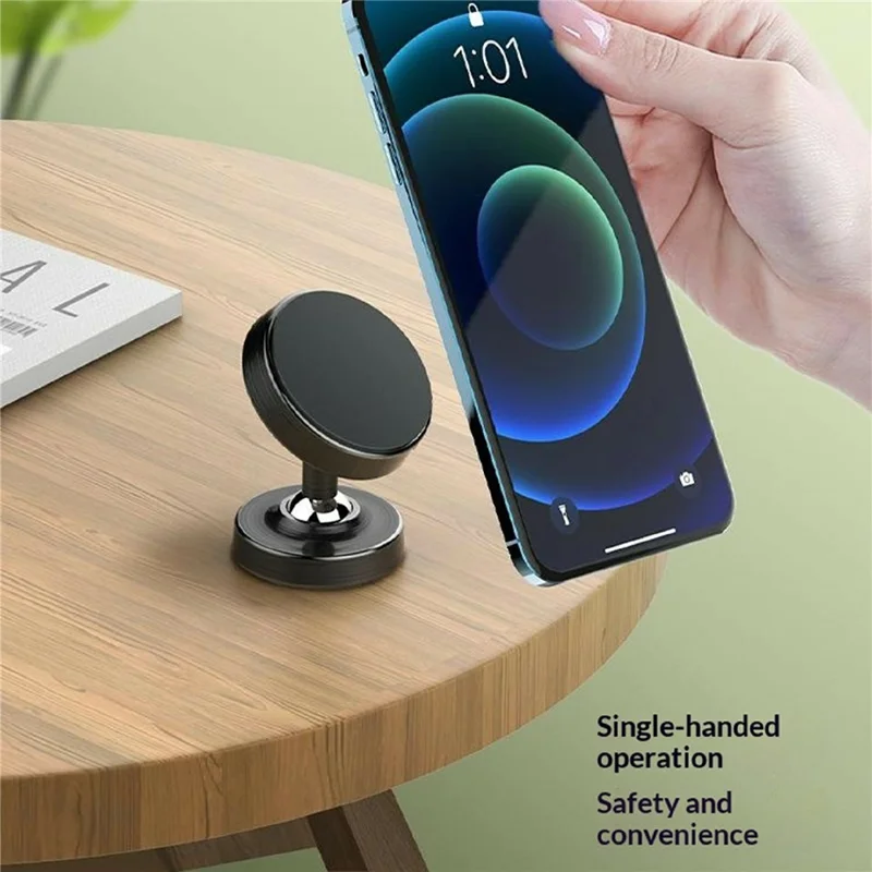 Supporto Magnetico per Telefono Auto Mini LDNIO MG08 con Rotazione a 360° Supporto Universale da Auto e da Tavolo - Nero