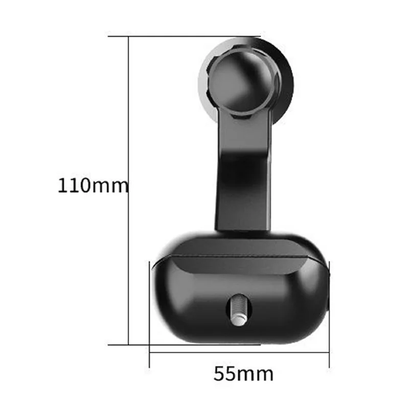 Cycling Phone Holder Baseball Cap Sunshade Rearview Mirror Mount Shockproof Stand for Motorcycle Bicycle - Orange