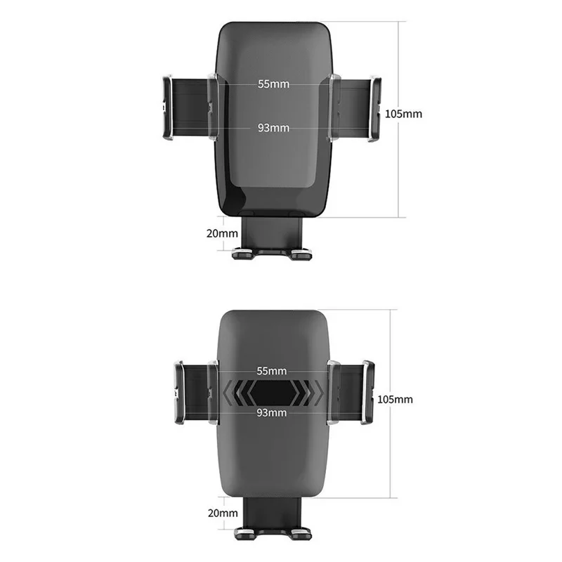 Car Phone Mount 360 Degree Rotation Vacuum Suction One Click Release Stand for Windshield Dashboard - X261B