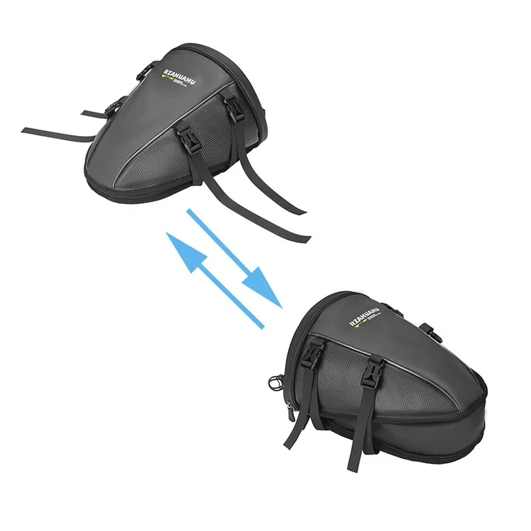 RZAHUAHU 13L Bolsa Trasera Impermeable para Motocicleta Capacidad Grande Cáscara Dura Multifuncional Bolso de Cola para Motocicleta