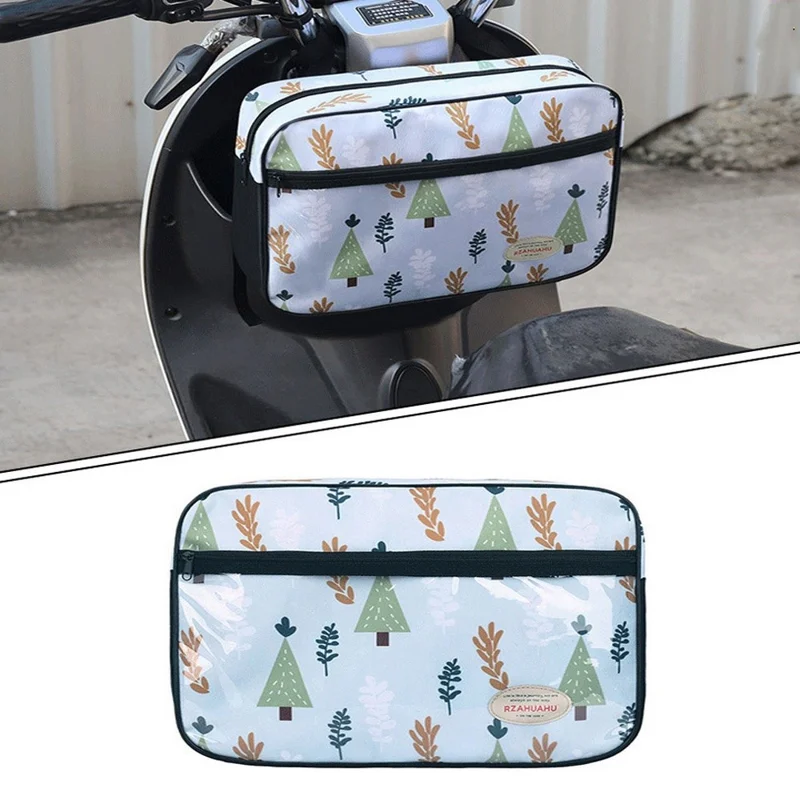 RZAHUAHU 5L Motorcycle Electric Bike Scooter Handlebar Storage Bag Bicycle Hanging Bag - Tree