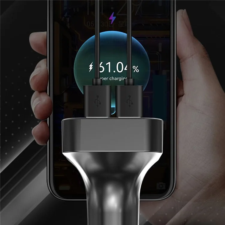 Chargeur de voiture Bluetooth MP3 Player Car Charger Adapter PDF18 PD 25W+QC3.0 Prenant en charge les appels mains libres U-Disk Qualité sonore sans perte