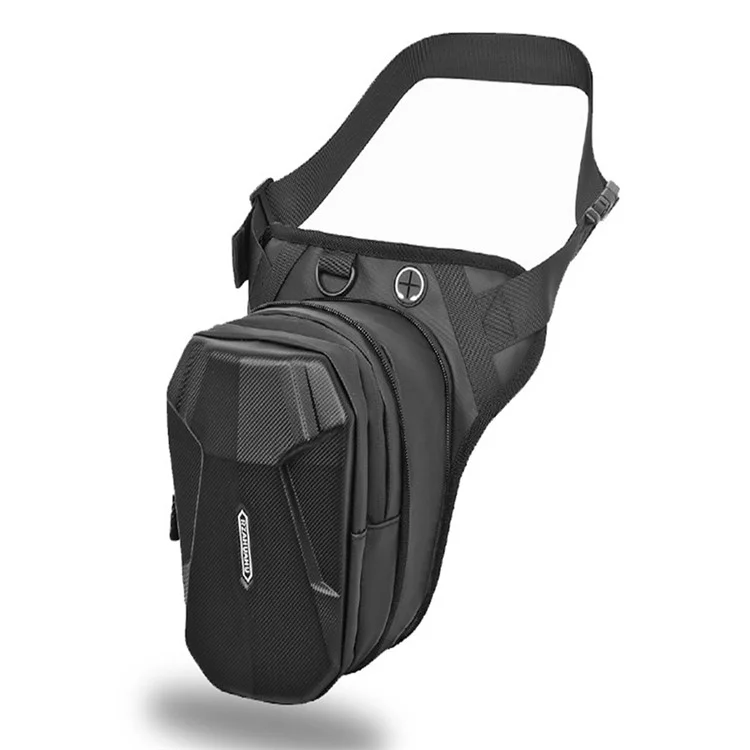 RZAHUAHU Bolsa de Cintura de Moto Resistente al Agua de 600D Fabric Hard Shell para Conducción Cruzada de Teléfonos y Herramientas