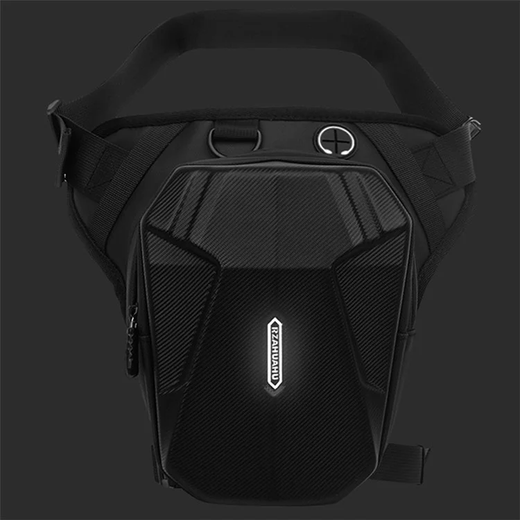 RZAHUAHU Bolsa de Cintura de Moto Resistente al Agua de 600D Fabric Hard Shell para Conducción Cruzada de Teléfonos y Herramientas