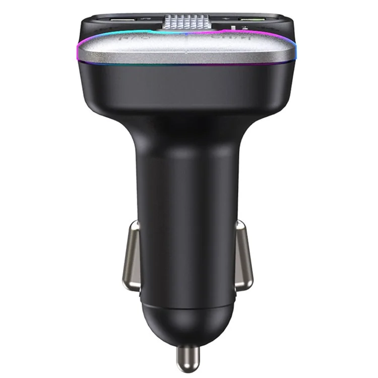GZ01 Bluetooth 5.3 Manos Libres Llamada U-disk Reproductor de Música MP3 Tipo-C + Cargador Doble USB para Coche